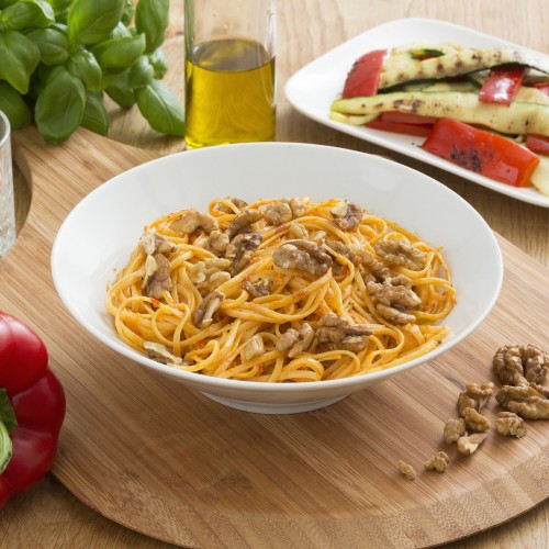  Recept Linguine en Pasta Pesto Peperoni e Noci Grand'Italia